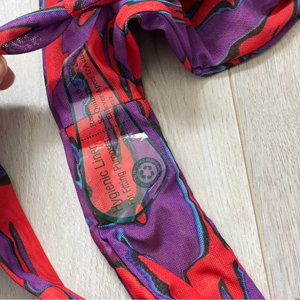 Vibrant Purple and Red Bikini Bottom - Picture 5 of 5